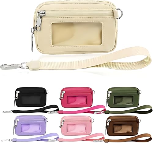 Syzplnwy Damen Geldbörse Damen Tragbare Geldbörse Wasserdicht Damen Kleine Geldbörse Tragbares Armband Weich und Bequem Reißverschluss Geldbörse, weiß, 10×15cm, Modern von Syzplnwy