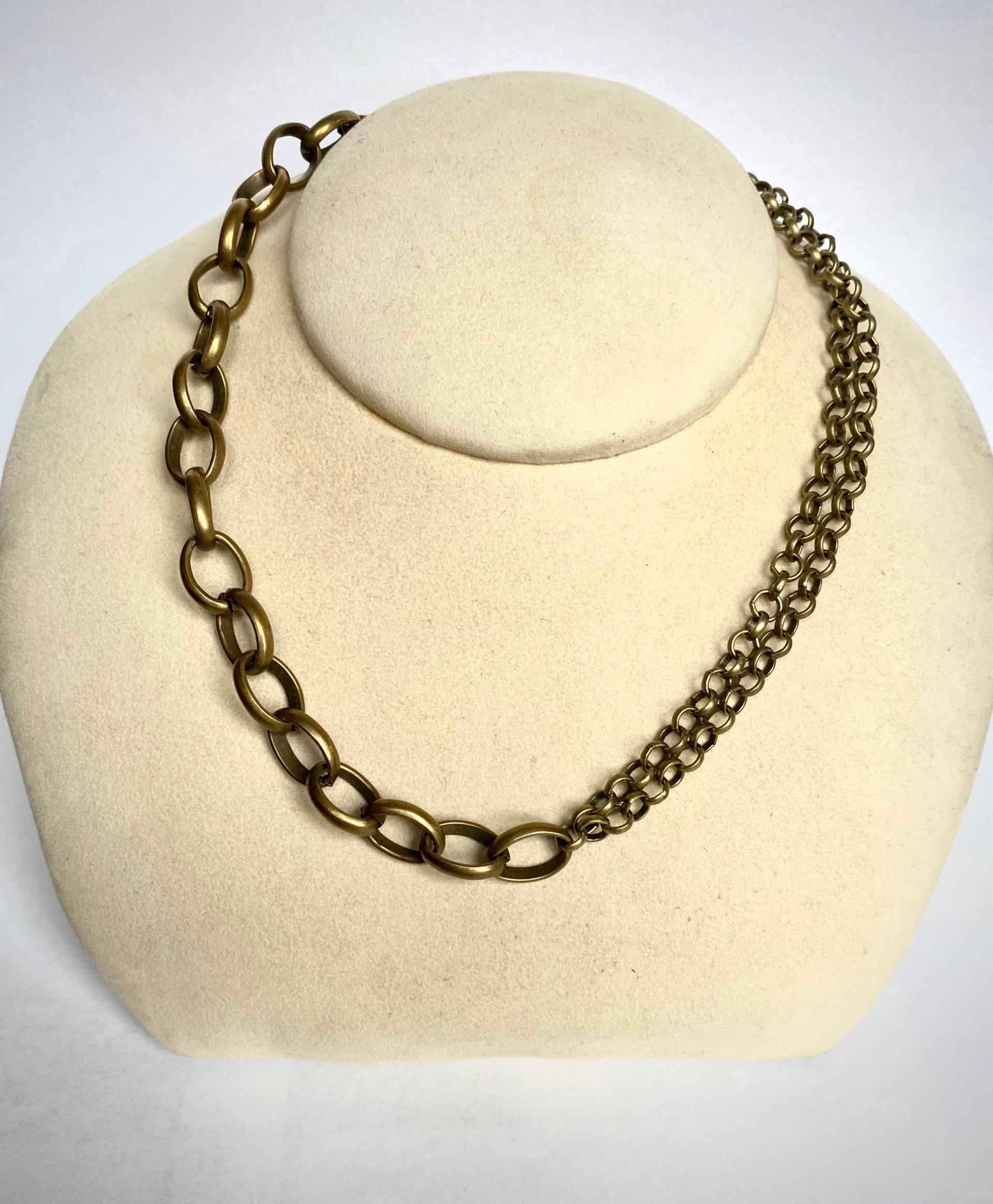 Große Gliederkette Aus Antikem Messing Große Gliederkette Aus Antikem Messing von SyzygyByHannah