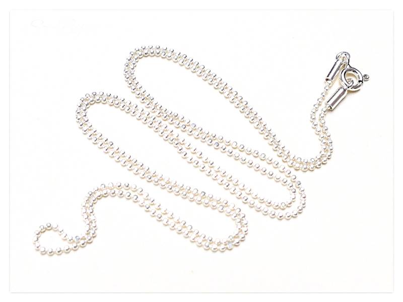 35cm 40cm 45cm 50cm 55cm 60cm 70cm 80cm Silberkette Kugelkette Sterlingsilber Silberperlen Halskette Kugel Echtsilber Kette 1.2mm 1.5mm von Szendercia