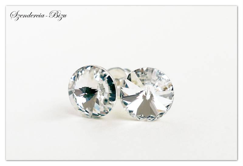 Silber Ohrstecker Swarovski Rivoli 8mm Comet Argent Light Sterlingsilber Kristall Rose Gold Vergoldete Ohrringe Silber Ohrstecker Swarovski Rivoli 8mm Comet Argent Light Sterlingsilber Kristall Rose Gold Vergoldete Ohrringe von Szendercia