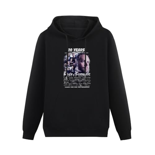 T-33B Fast and Furious Fan 20 Years 2001-2021 Hoody Unisex Ptinted Hoodies Long Sleeve Men's Hooded with Pocket Black S T-33B Fast and Furious Fan 20 Years 2001-2021 Hoody Unisex Ptinted Hoodies Long Sleeve Men's Hooded with Pocket Black S von T-33B
