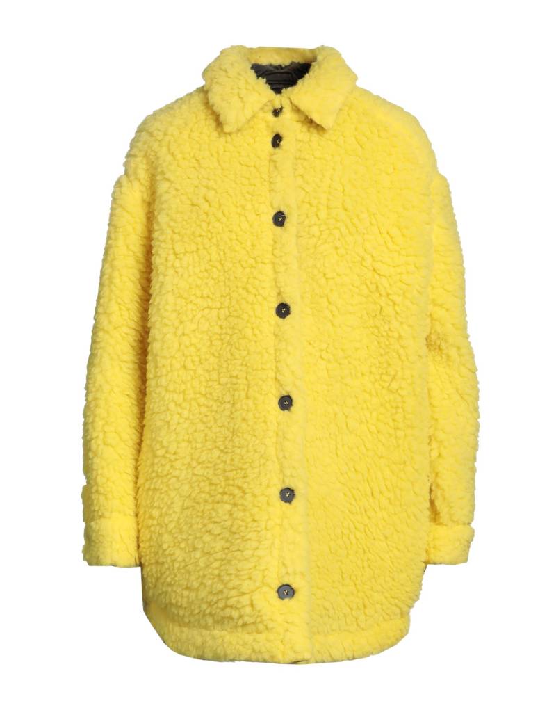 T_COAT Shearling- & Kunstfell Damen Gelb von T_COAT