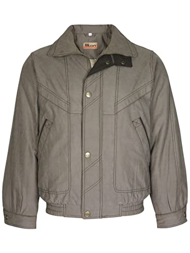 T-MODE Herren Microfaser Blouson mit Warmer Wattierung-Braun-M T-MODE Herren Microfaser Blouson mit Warmer Wattierung-Braun-M von T-MODE