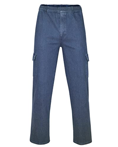 T-MODE Herren Stretch Jeans Schlupfhosen Herbst-Kollektion-Blue-3XL von T-MODE