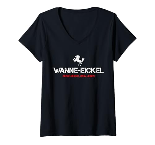 Damen Ich liebe Wanne-Eickel stolz Vereinshemd T-Shirt mit V-Ausschnitt Damen Ich liebe Wanne-Eickel stolz Vereinshemd T-Shirt mit V-Ausschnitt von T-Market Wanne Eickel Stadt Liebe Heimat Geschenk