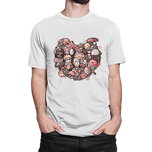 T-Nerds - Anime Love - Herren T-Shirt XL - weiß von T-Nerds