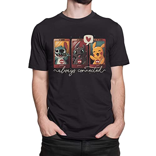T-Nerds - Cute Connection - Herren T-Shirt 4XL - schwarz von T-Nerds