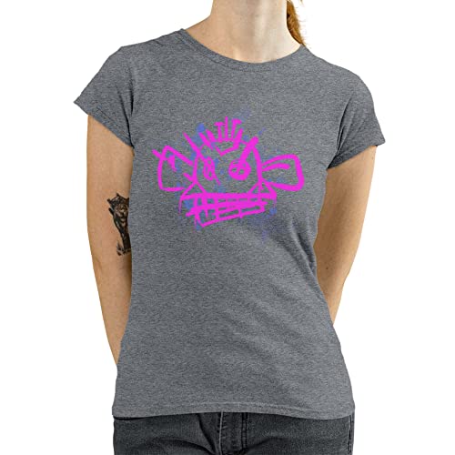 T-Nerds - Enemy - Damen T-Shirt M - Heather grau von T-Nerds