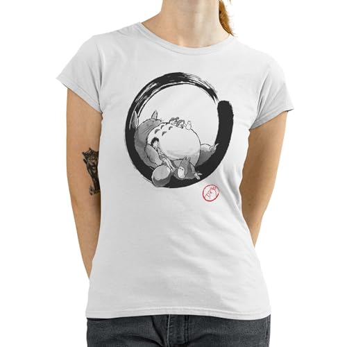 T-Nerds - Enso Neighbor - Damen T-Shirt L - weiß von T-Nerds