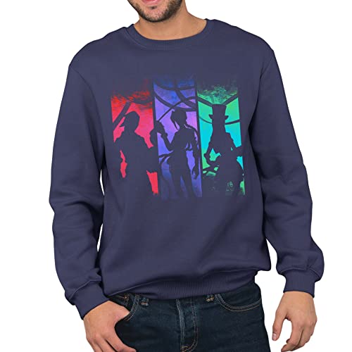 T-Nerds - Fighting Girls - Herren Pullover XXL - Navy von T-Nerds