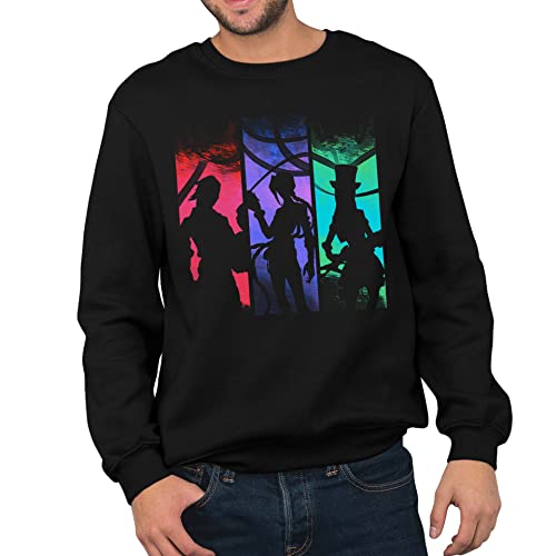 T-Nerds - Fighting Girls - Herren Pullover XXL - schwarz von T-Nerds