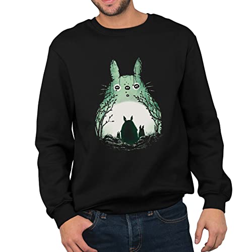 T-Nerds - Ghibliki Totoro - Herren Pullover XL - schwarz von T-Nerds