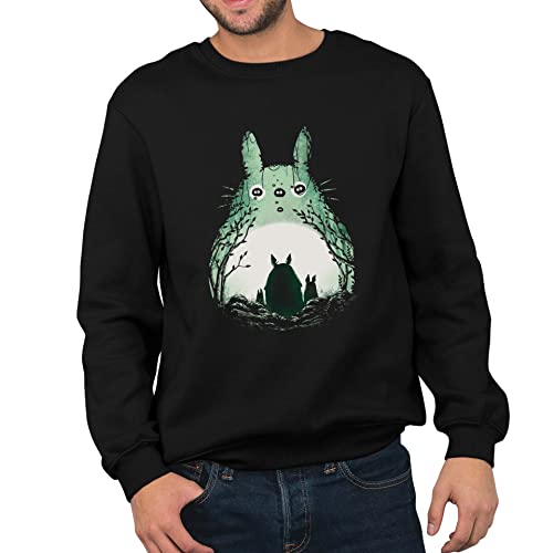 T-Nerds - Ghibliki Totoro - Herren Pullover XXL - schwarz von T-Nerds