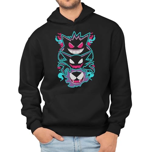 T-Nerds - Haunting Ghosts - Herren Hoodie XXL - schwarz von T-Nerds