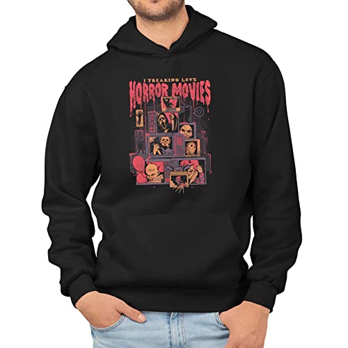 T-Nerds - Horror Movies - Herren Hoodie 5XL - schwarz von T-Nerds