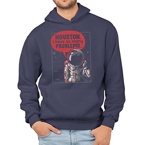 T-Nerds - Houston I Have so Many Problems - Herren Hoodie XL - Navy von T-Nerds
