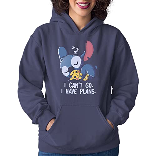 T-Nerds - I Can't Go Stitch - Damen Hoodie 5XL - Navy von T-Nerds