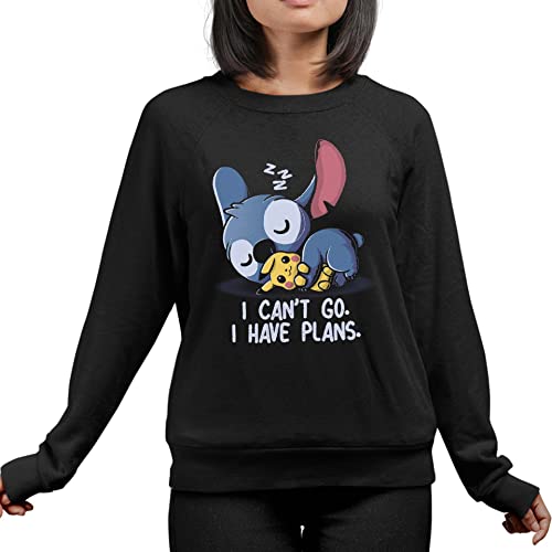 T-Nerds - I Can't Go Stitch - Damen Pullover XXL - schwarz von T-Nerds