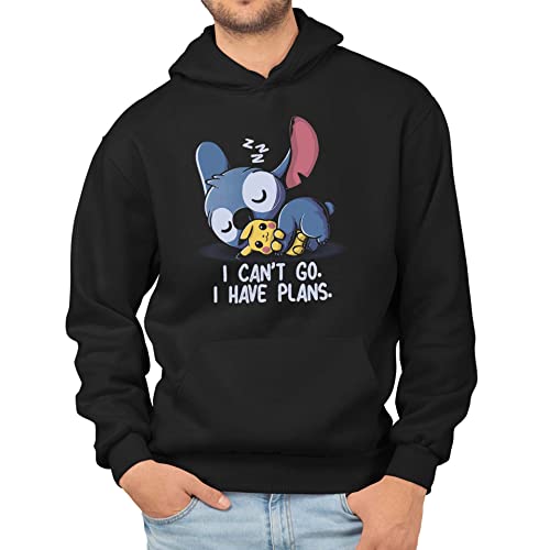 T-Nerds - I Can't Go Stitch - Herren Hoodie 4XL - schwarz von T-Nerds
