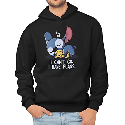 T-Nerds - I Can't Go Stitch - Herren Hoodie XXL - schwarz von T-Nerds