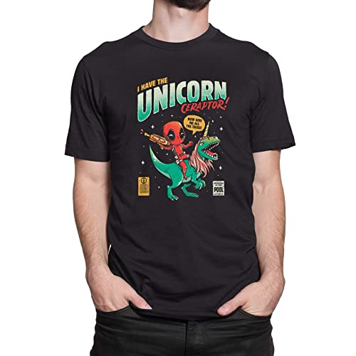 T-Nerds - I Have The Unicornceraptor - Herren T-Shirt XXL - schwarz von T-Nerds