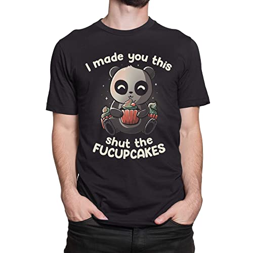 T-Nerds - I Made You This Shut The Fucupcakes - Herren T-Shirt 3XL - schwarz von T-Nerds