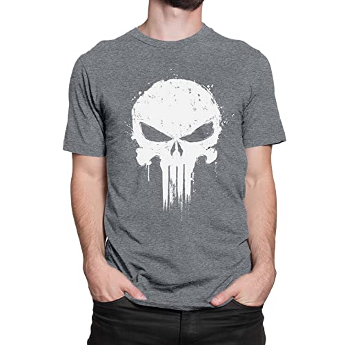 T-Nerds - I am The Punisher - Herren T-Shirt 5XL - Heather grau von T-Nerds