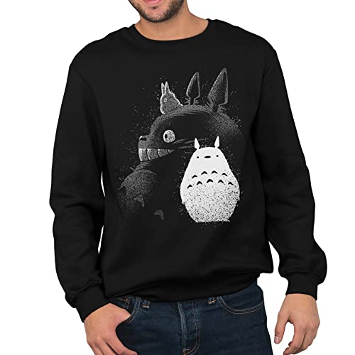 T-Nerds - Inking Totoro - Herren Pullover XL - schwarz von T-Nerds