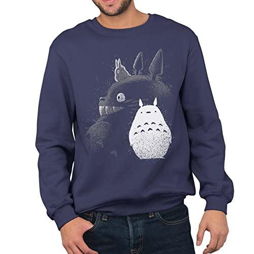 T-Nerds - Inking Totoro - Herren Pullover XXL - Navy von T-Nerds