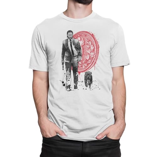 T-Nerds - Lone Hitman and Cub - Herren T-Shirt M - weiß von T-Nerds