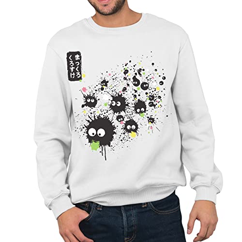 T-Nerds - Makkuro Kurosuke Ink - Herren Pullover M - weiß von T-Nerds