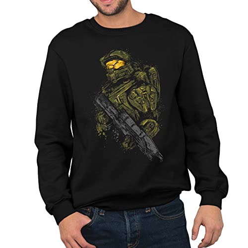 T-Nerds - Master Chief - Herren Pullover S - schwarz von T-Nerds