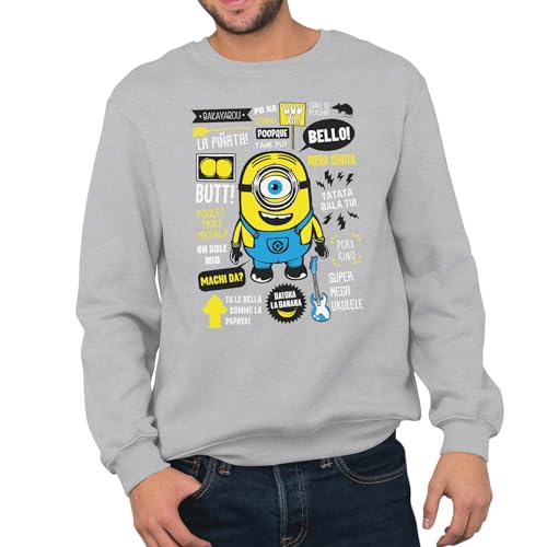 T-Nerds - Minion Famous Quotes - Herren Pullover XL - Heather grau T-Nerds - Minion Famous Quotes - Herren Pullover XL - Heather grau von T-Nerds