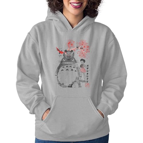 T-Nerds - My Neighbor Sumi-e - Damen Hoodie M - Heather grau von T-Nerds
