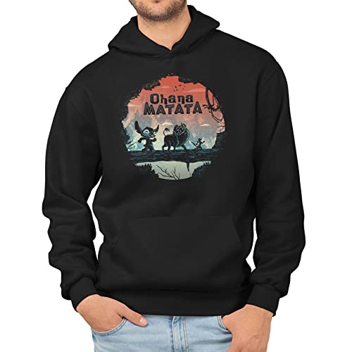 T-Nerds - Ohana Matata - Herren Hoodie S - schwarz von T-Nerds