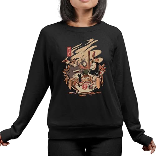 T-Nerds - Ramen Pool Party - Damen Pullover M - schwarz von T-Nerds