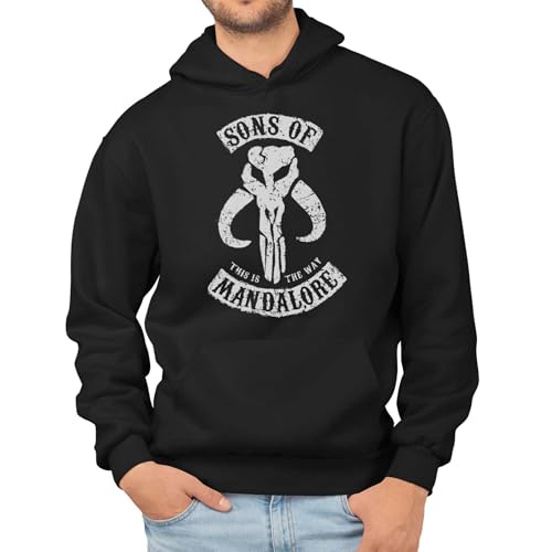 T-Nerds - Sons of Mandalore - Herren Hoodie 3XL - schwarz von T-Nerds