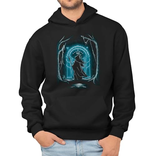 T-Nerds - Speak Friend and Enter - Herren Hoodie 3XL - schwarz von T-Nerds