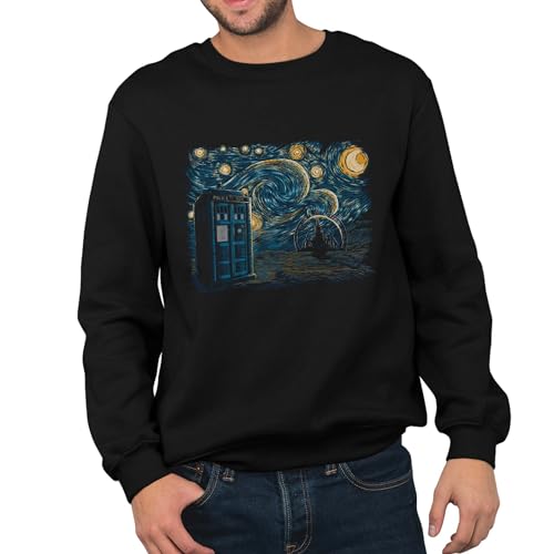T-Nerds - Starry Gallifrey - Herren Pullover 5XL - schwarz von T-Nerds
