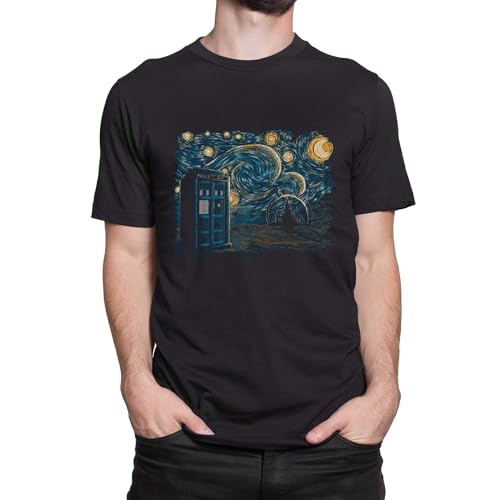 T-Nerds - Starry Gallifrey - Herren T-Shirt M - schwarz von T-Nerds