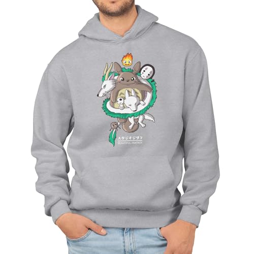 T-Nerds - Studio Totoro - Herren Hoodie XXL - Heather grau T-Nerds - Studio Totoro - Herren Hoodie XXL - Heather grau von T-Nerds