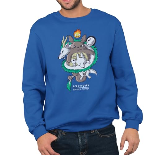 T-Nerds - Studio Totoro - Herren Pullover XL - royal blau T-Nerds - Studio Totoro - Herren Pullover XL - royal blau von T-Nerds