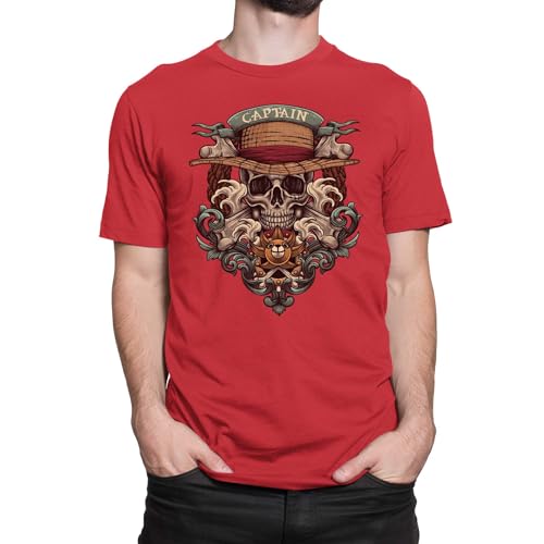 T-Nerds - The Captain M.D.R. - Herren T-Shirt 5XL - rot von T-Nerds