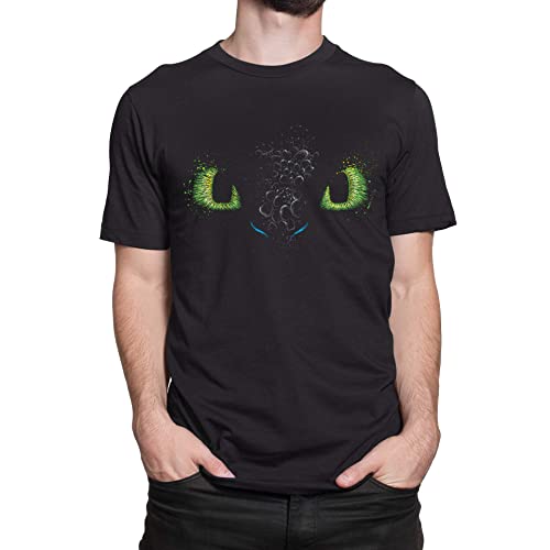 T-Nerds - The Eyes of The Dragon - Herren T-Shirt S - schwarz von T-Nerds