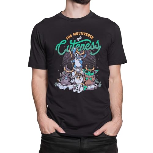 T-Nerds - The Multiverse of Cuteness - Herren T-Shirt M - schwarz von T-Nerds