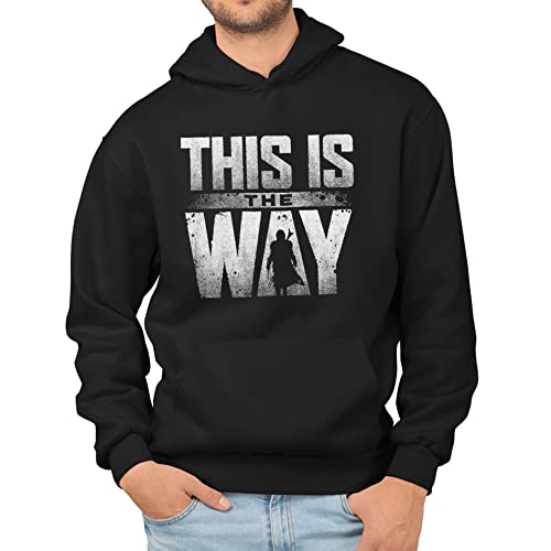 T-Nerds - This is The Way - Herren Hoodie 4XL - schwarz von T-Nerds