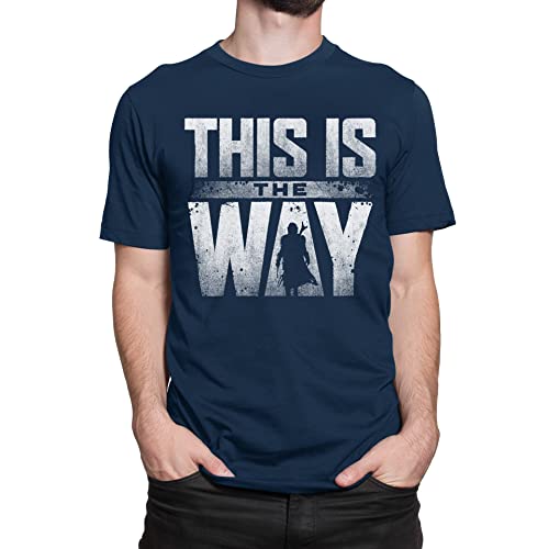 T-Nerds - This is The Way - Herren T-Shirt L - Navy von T-Nerds