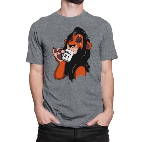 T-Nerds - Uncle Number 1 - Herren T-Shirt 5XL - Heather grau von T-Nerds