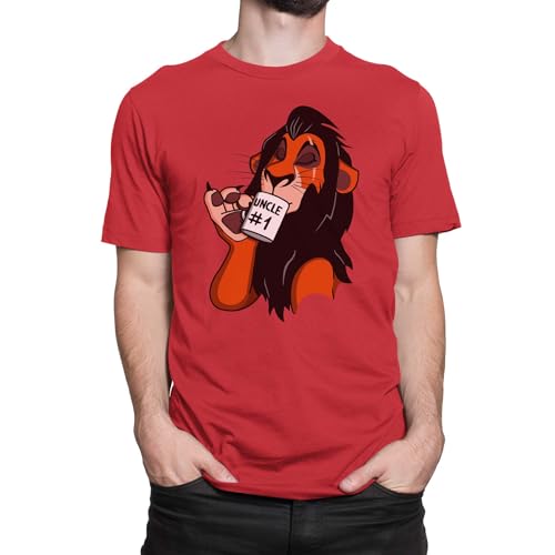 T-Nerds - Uncle Number 1 - Herren T-Shirt S - rot von T-Nerds