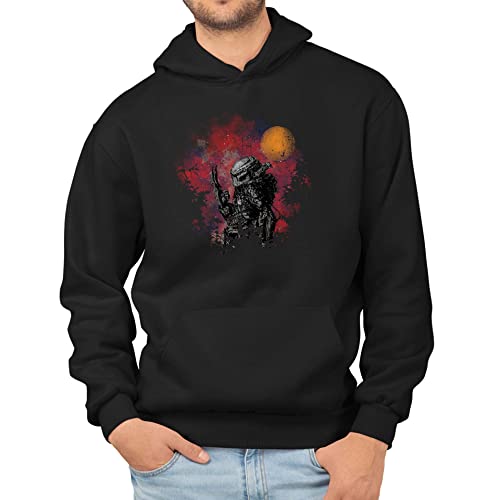 T-Nerds - Watercolor Predator - Herren Hoodie 5XL - schwarz von T-Nerds